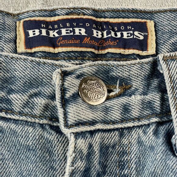 Harley-Davidson Women's High Rise Jeans - Light Blue - Picture 2 of 16